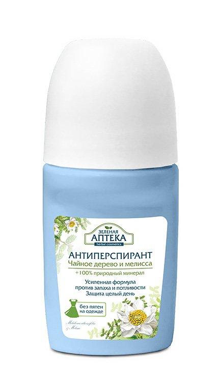 Антиперспирант Зеленая аптека Эльфа Чайное дерево и мелисса, 50 мл