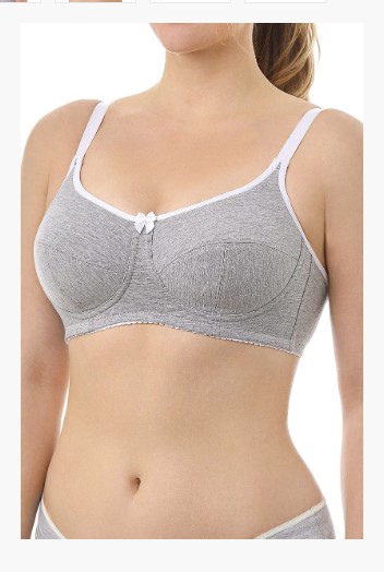 Бюстгальтер после мастэктомии Camelia ФЭСТ 1487У для фиксации молочной железы, бежевый меланж / белый