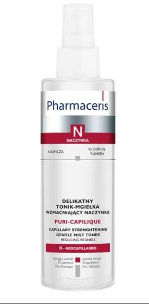 Нежный укрепляющий капилляры спрей-тоник для лица Pharmaceris N "Puri-Capilique",  200 мл