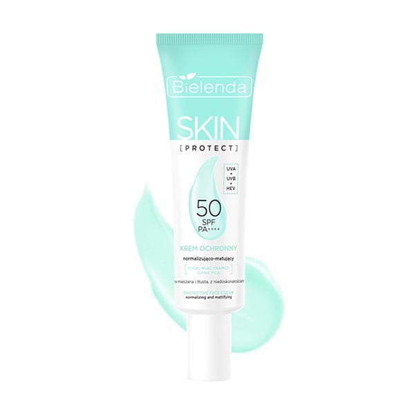 Защитный крем SPF 50 PA++++ BIELENDA нормализующий и матирующий SKIN PROTECT,  40мл 